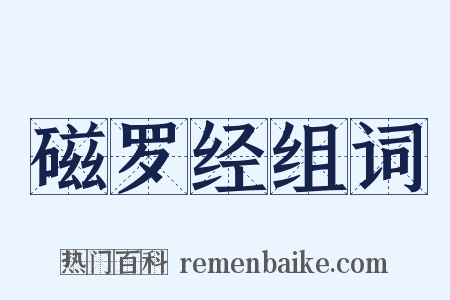 磁罗经组词是什么意思的图片